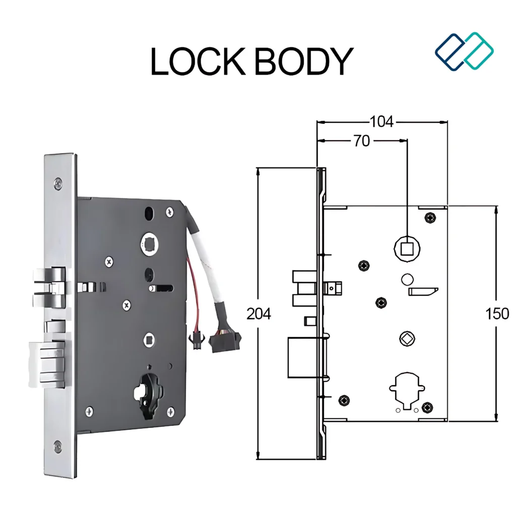 rfid hotel door lock installation image lock body