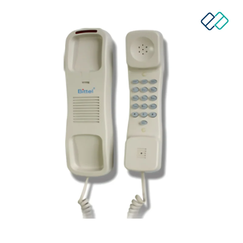 Bittel Landline Telephone Corded Phone for Office, Home, Hotels, Banquet, Hotel Bathroom (White)