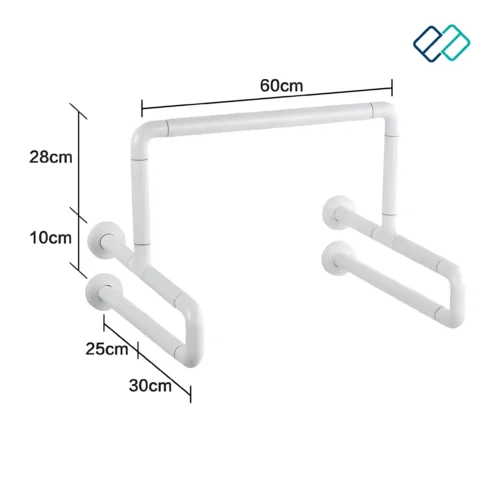 Wall Mounting foldable shower seat dimension