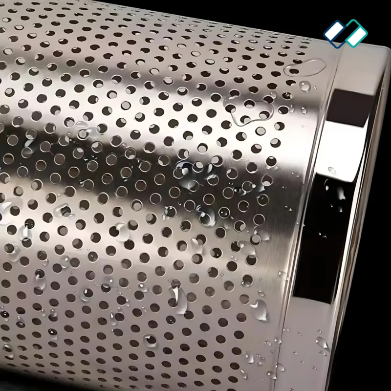 Stainless Steel Perforated Dustbin image