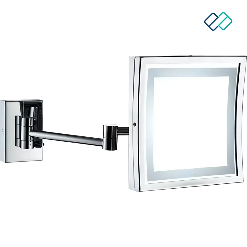 Wall Mounted Square Led Magnifying Mirror image