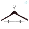 Wooden Clip hanger anti slip black color