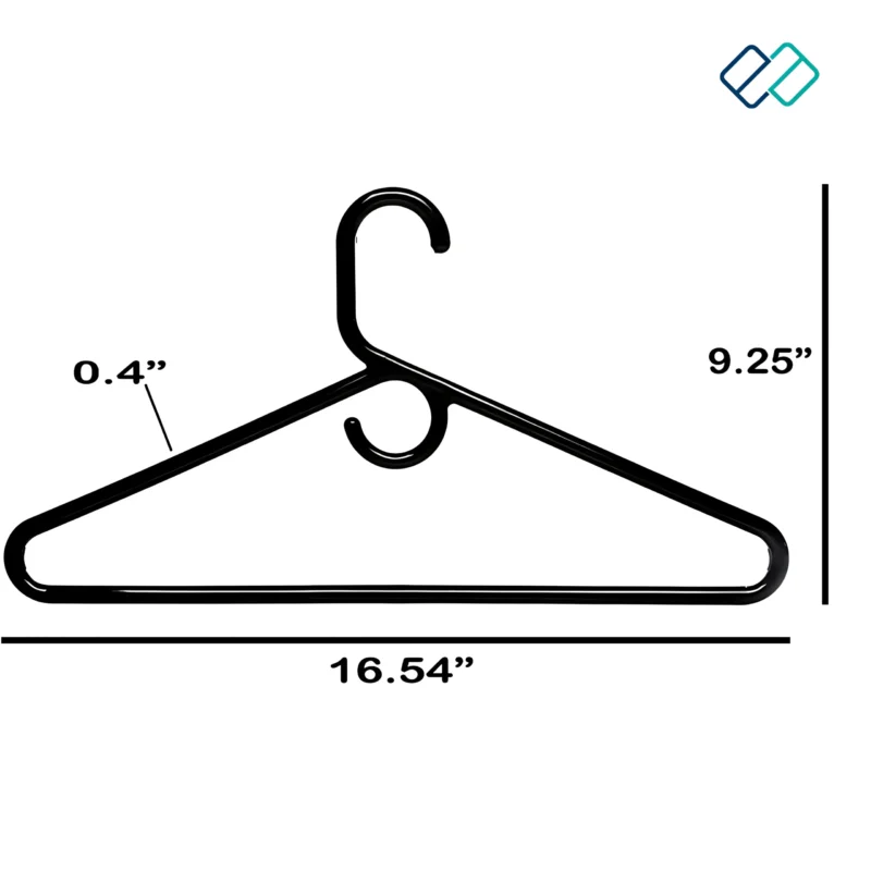 Plastic Shirt Hanger black color size