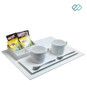 Melamine Welcome Tray Set of 3 white color image