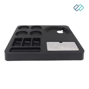 Tray For Electric Kettle, Made of ABS Plastic, Square, Black image
