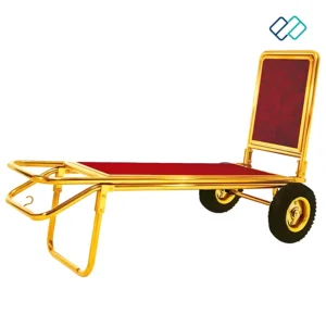 Baggage Cart Golden color image