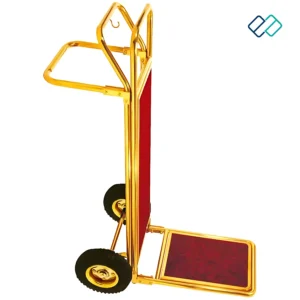 Baggage Cart Golden standing