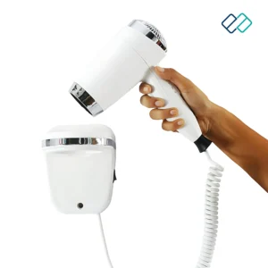 Hotel Professional Wall-Mounted Hair Dryer white colour