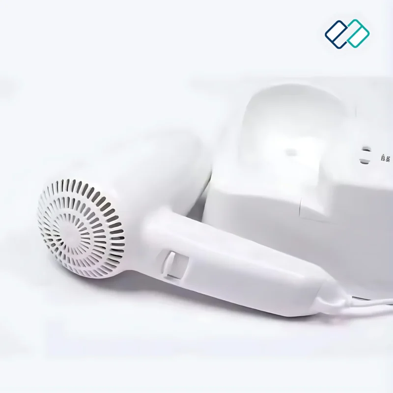 Hotel Hair Dryer with Socket white color