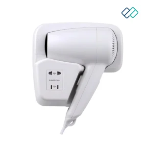 Hotel Hair Dryer with Socket, Wall Mounted Hair Dryers white color
