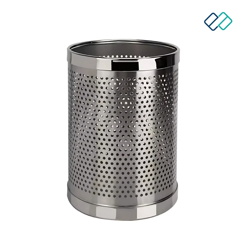 Stainless Steel Perforated Dustbin image