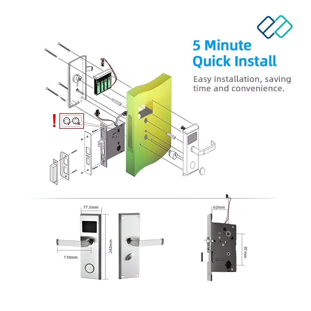 Gaoan RFID door lock model no sl001