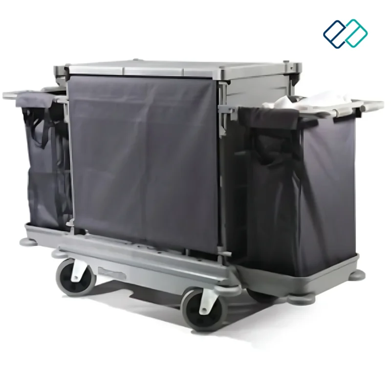 Guest Room Service Trolley with side bag back image