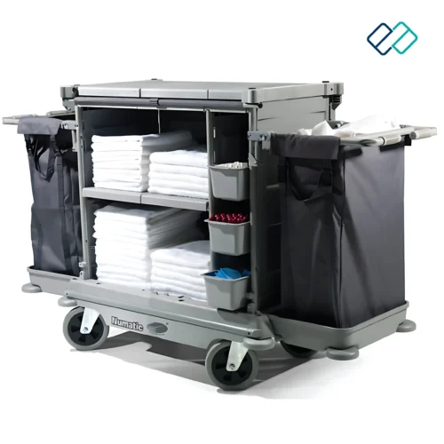 Guest Room Housekeeping Service Trolley with side bag