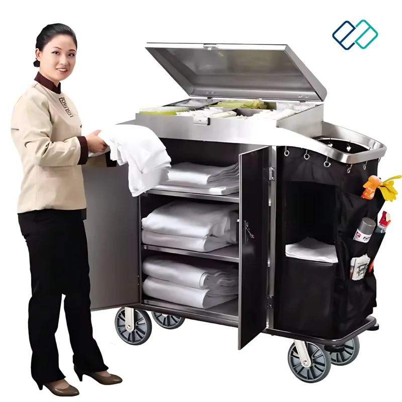 Stainless Steel Housekeeping Trolley