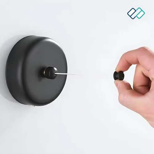 Retractable Cloth Liner Round black color