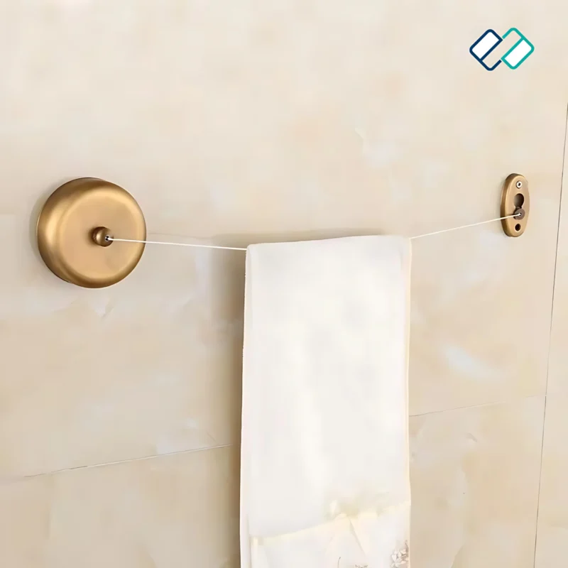 Retractable Cloth Liner Round golden color