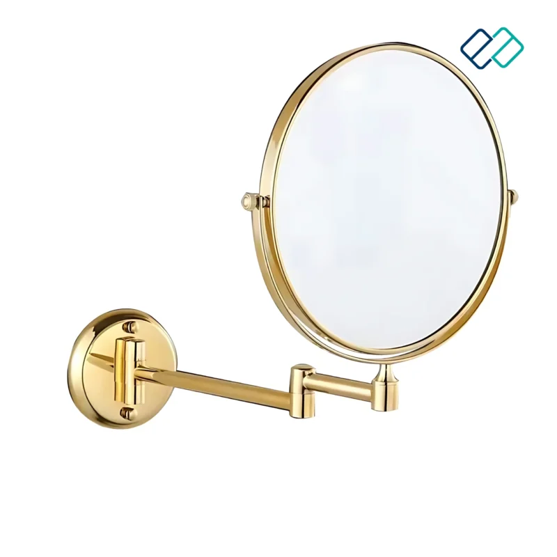 Magnifying Mirror Wall- Mounted Golden color