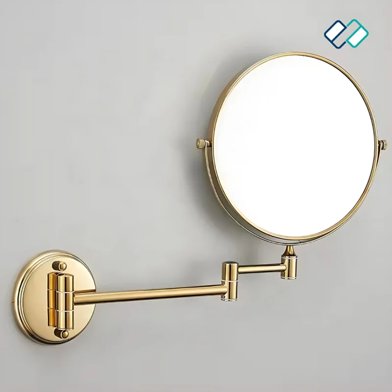 Magnifying Mirror Wall- Mounted golden color