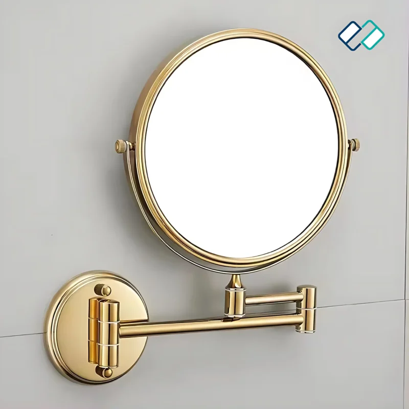 Magnifying Mirror Wall- Mounted golden color