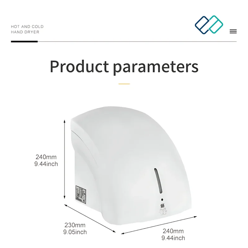 Electric Commercial Hand Dryer Dry, ABS Plastic image product details