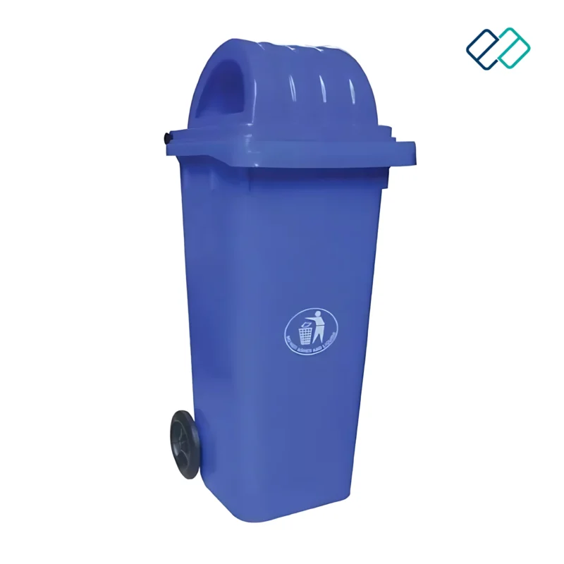 Wheel Waste Bin with Dome Lid 120Ltrs Blue color