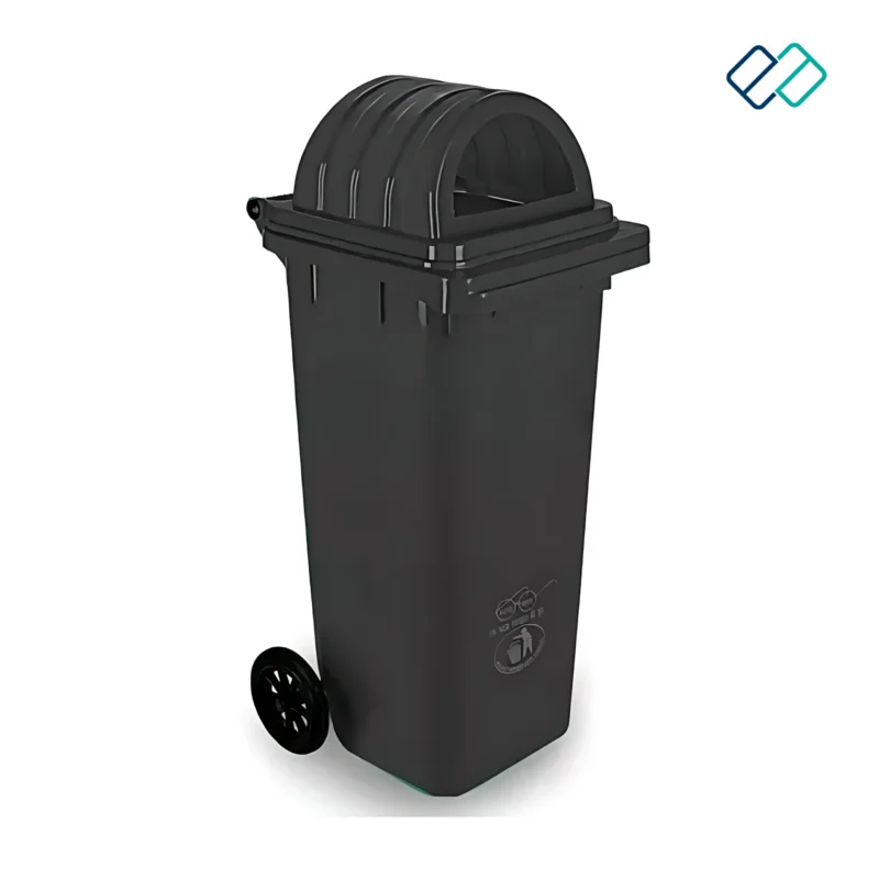 Wheel Waste Bin with Dome Lid 120Ltrs black color