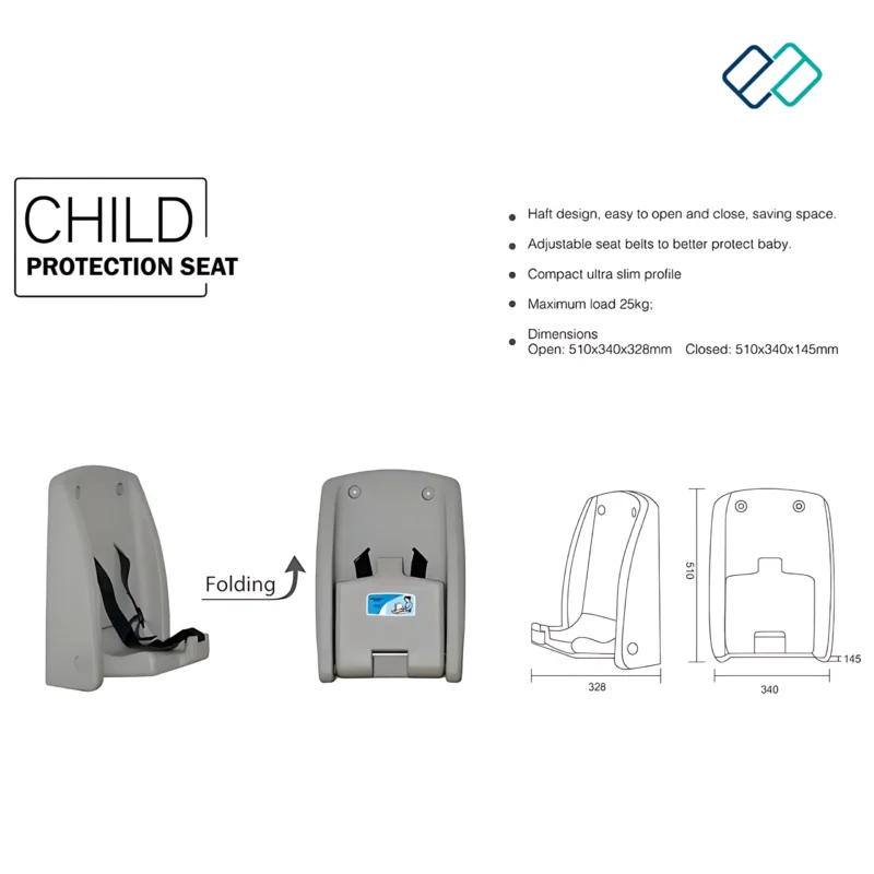 Baby Protection Safety Seat Portable dimension detail image