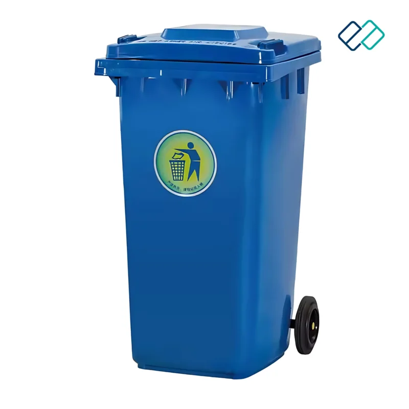 Wheel Waste Dustbin Blue colour