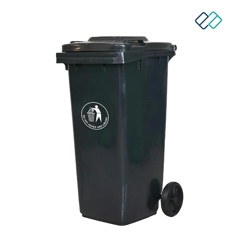 Wheel Waste Dustbin black colour