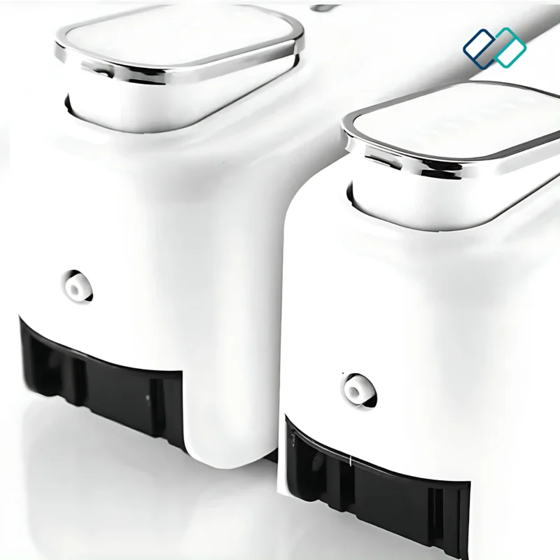 Hand Soap Dispenser Wall Mounted white set of 2