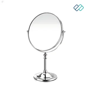 Magnifying Mirror Table Top  silver