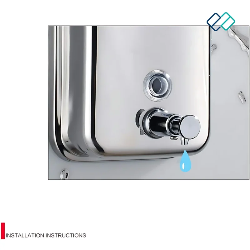 Stainless Steel luxury soap dispenser wall mounted available in 500,800,1000ml