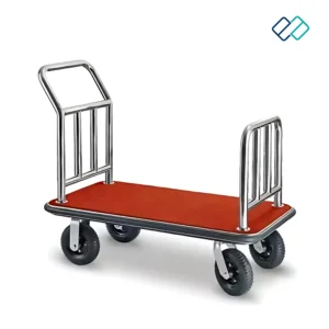 Luggage Cart Silver Color image