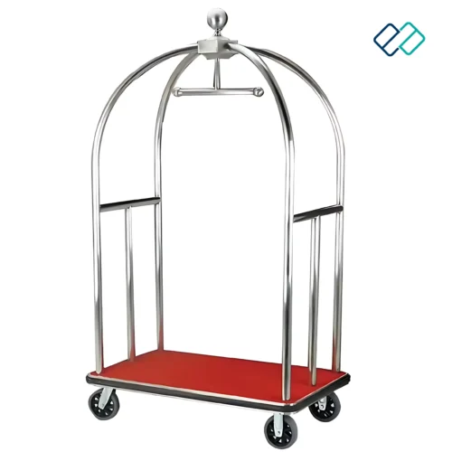 Maharaja Luggage Trolley Silver Image