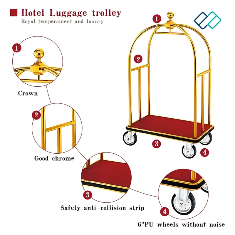 Maharaja Trolley Golden Image detail