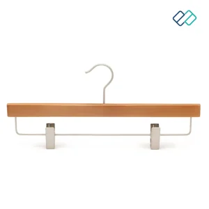 Trouser Hanger brown color with clip