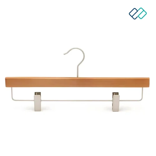 Trouser Hanger brown color with clip