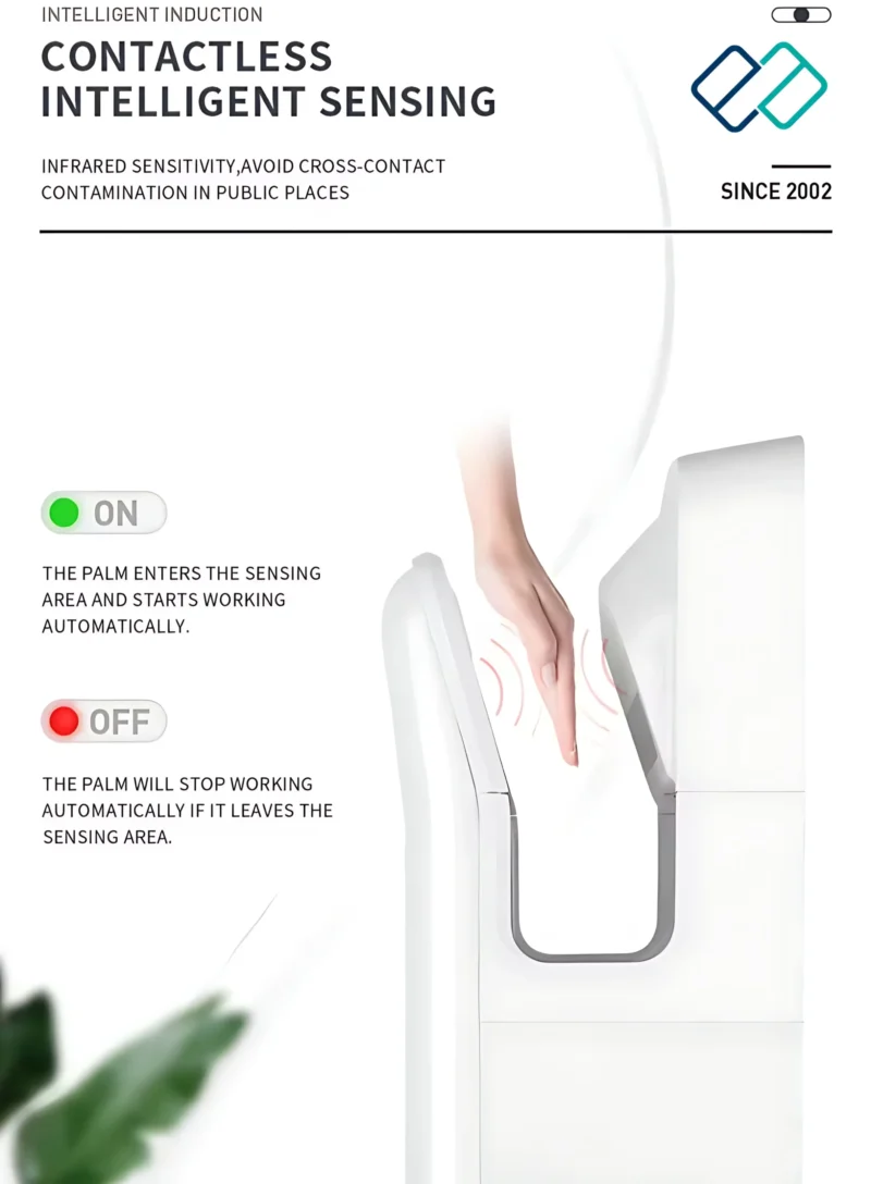Electrical Sensor Jet Hand Dryer whitecolor