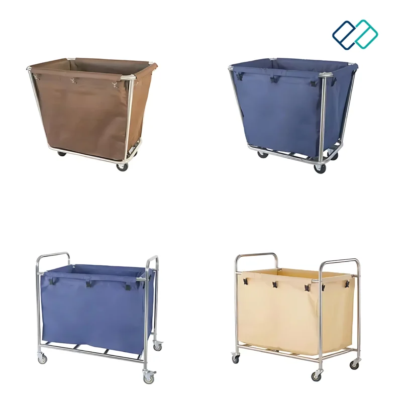 Stainless Steel Linen Trolley color option