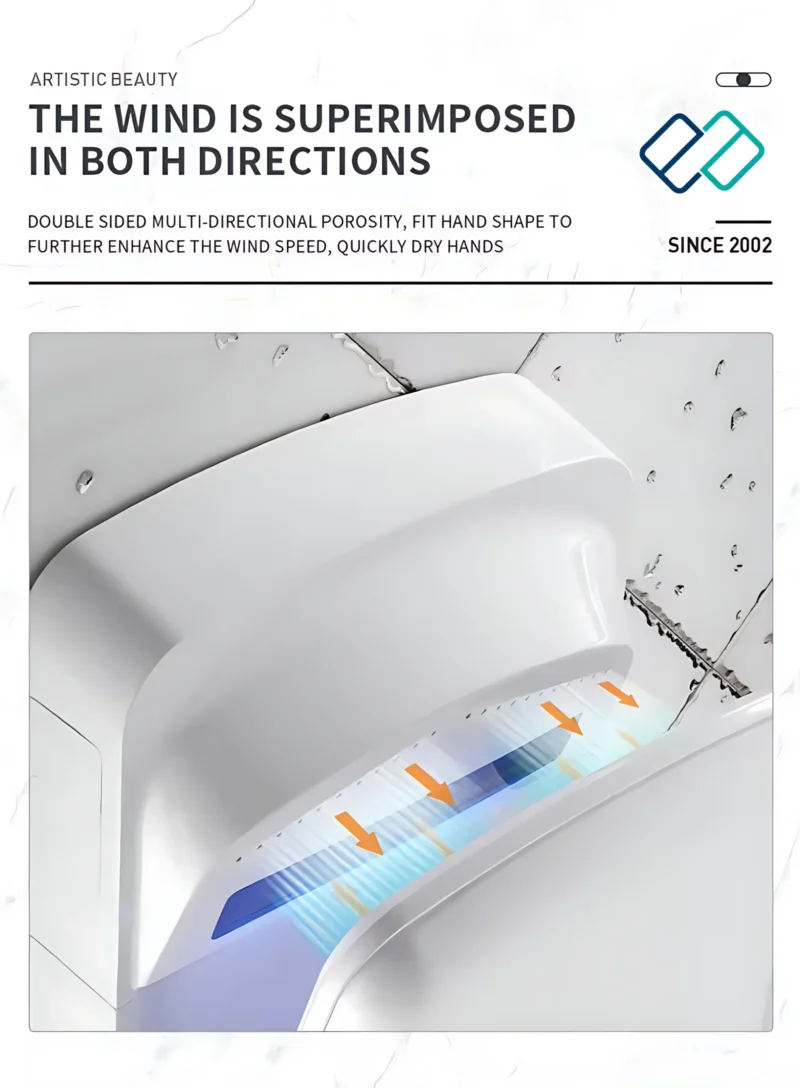 Electrical Sensor Jet Hand Dryer whitecolor
