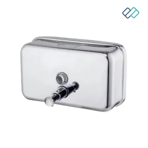 Horizontal Wall Mounted Stainless Steel Hand Foam Soap Dispenser 