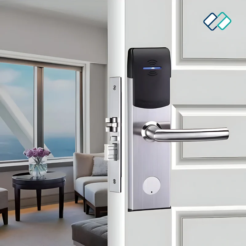 Gaoan RFID door lock model no sl004 silver Gaoan Hotel Door Lock Elegant