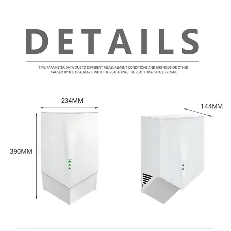 Mini Air Jet V shape Hand dryer for Commercial Use details