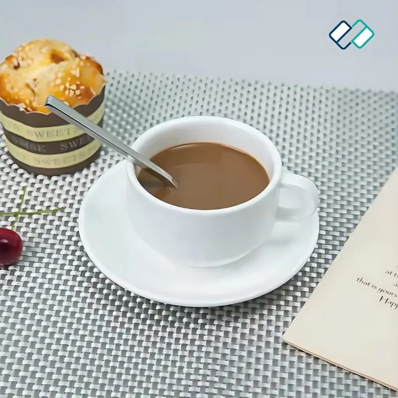 Buy Cup and Saucer Bone China with tea