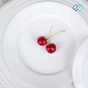 Porcelain Crockery Plates with cherry