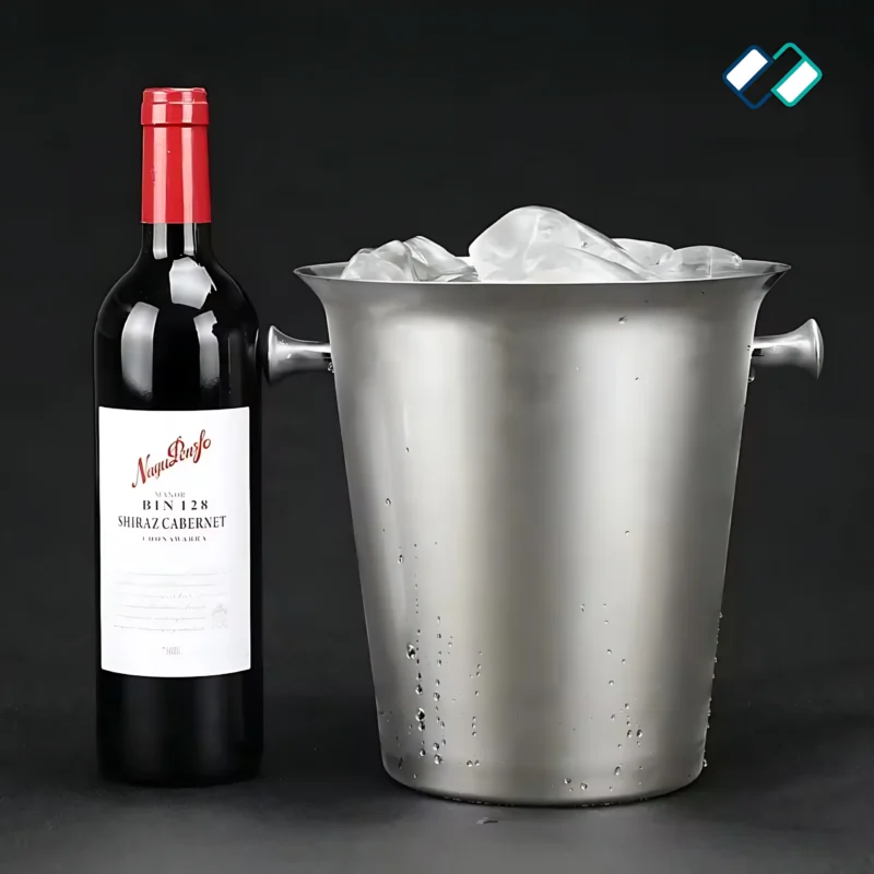 SS Wine Bottle Bucket in silver color