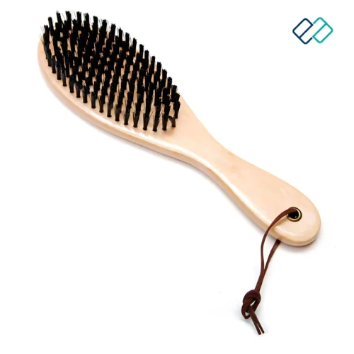 Shoe Brush Wood Handle Bristles Brush natural wooden image