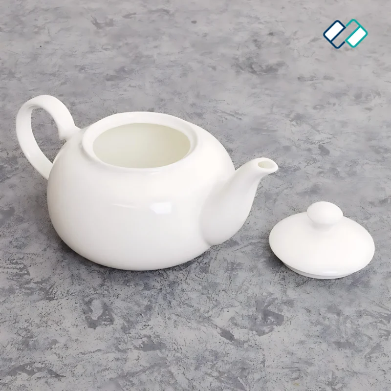 Bone China Tea Pot with open lid