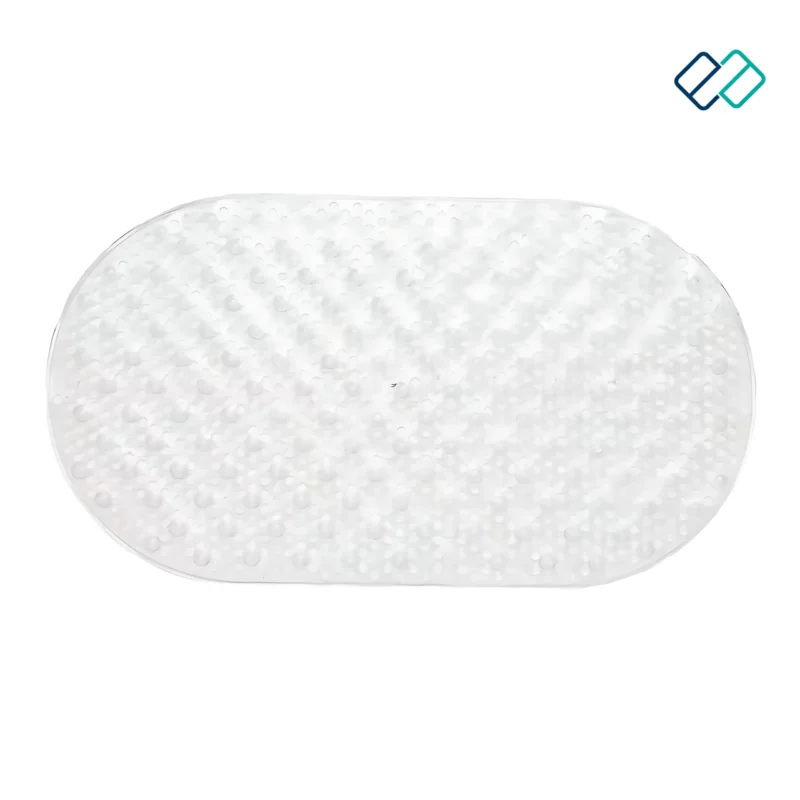 Oval Bubble Anti Slip Bath Shower Mat transperent mat